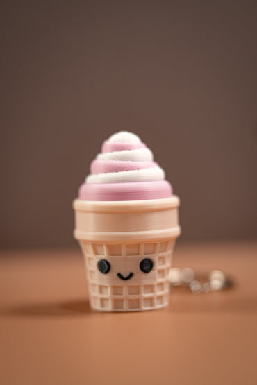 Cute Ice Cream Clickers Keychain