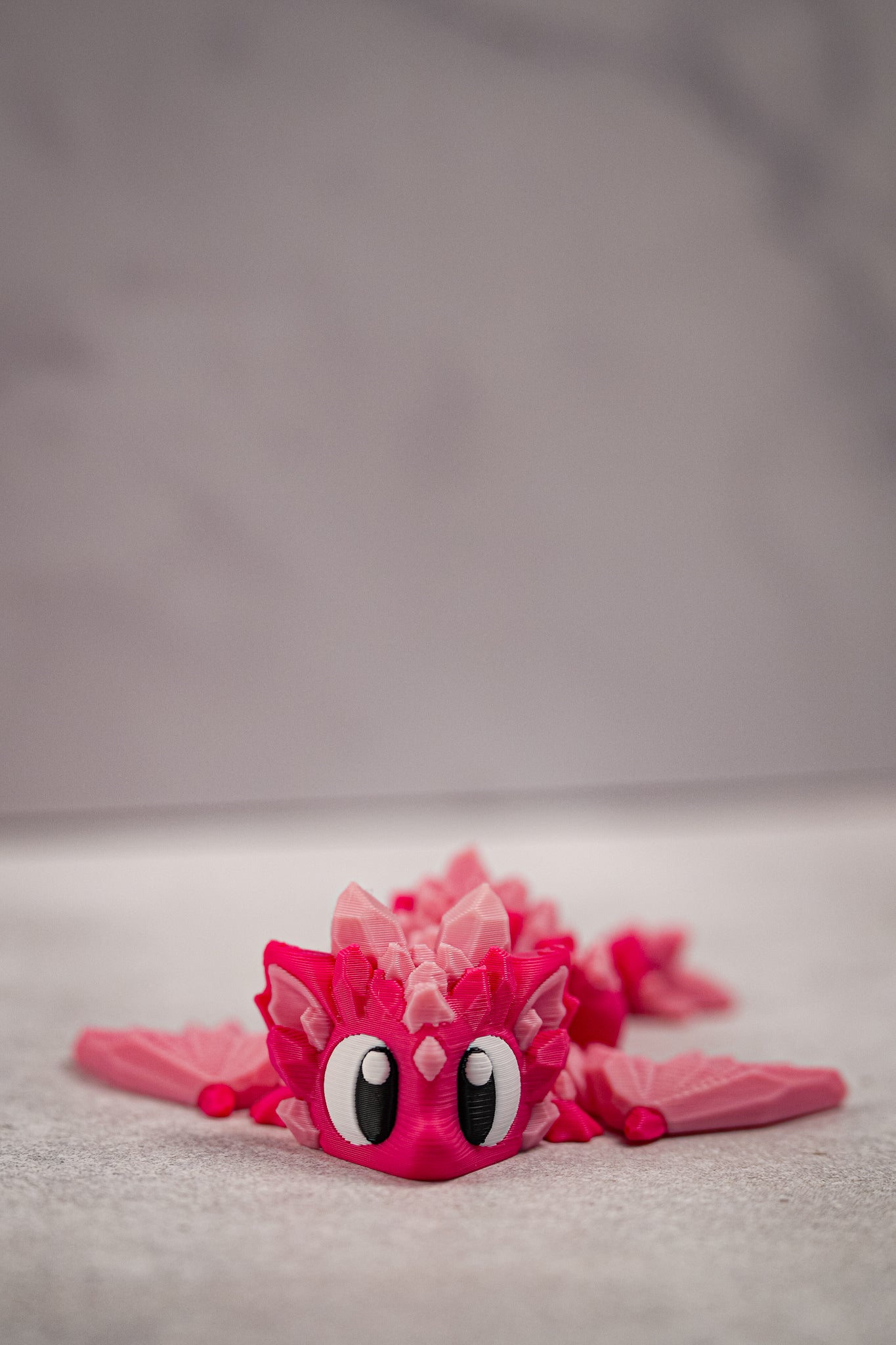 Flexi Crystal Dragon & Egg Pink