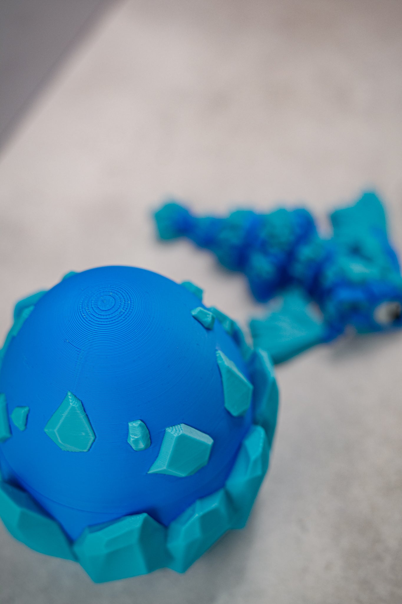 Arctic Crystal Baby Dragon with Egg