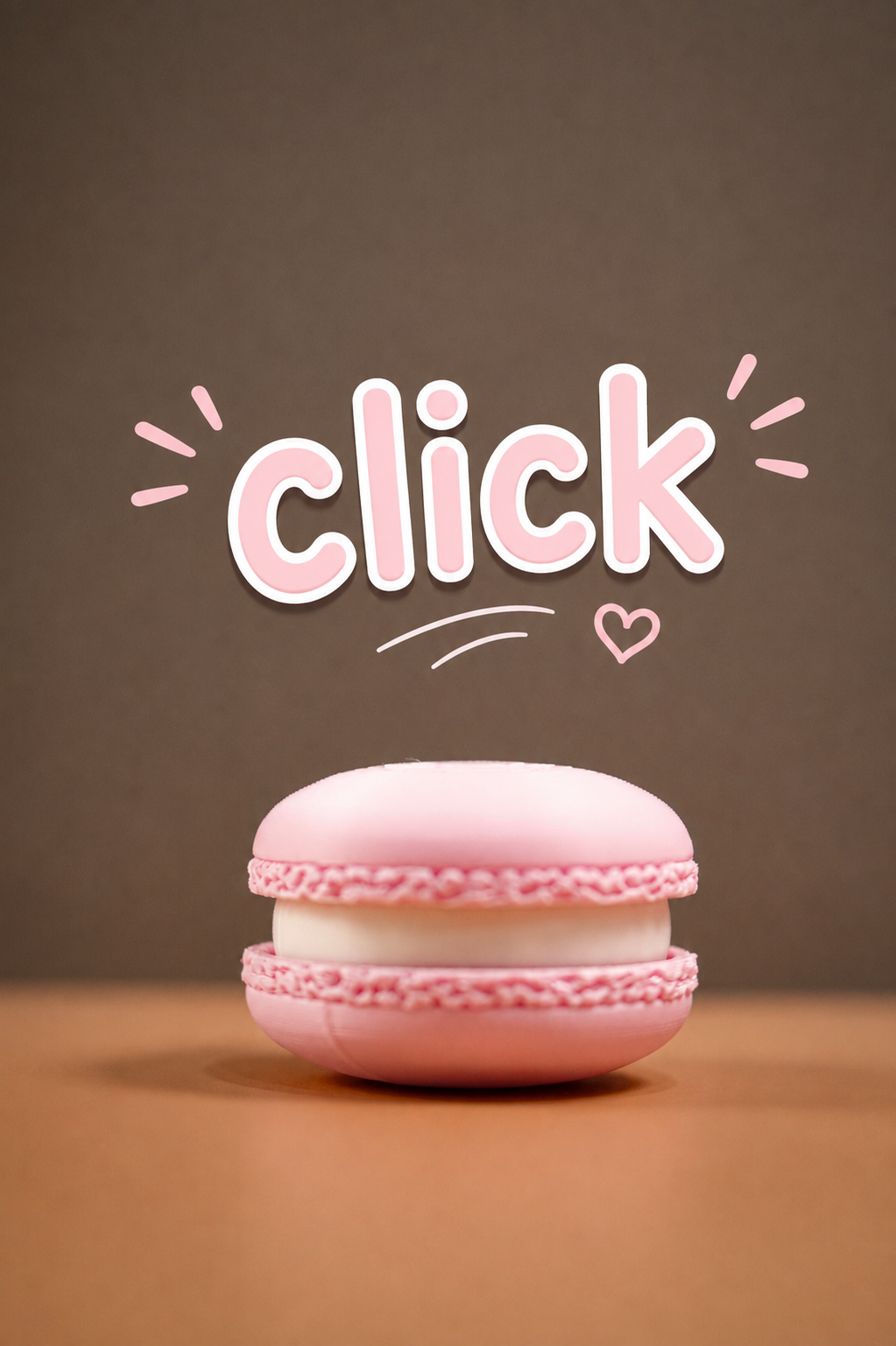 Cute Macaron Clickers Keychain