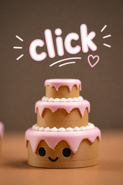 Cute Party Cake Clickers