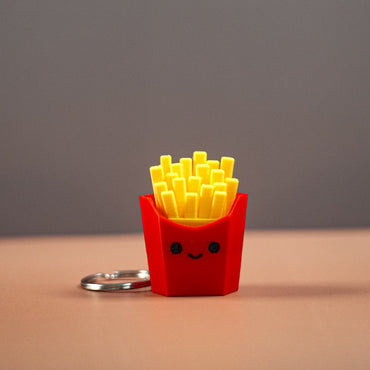 Cute Fast Food Clickers Keychain Set
