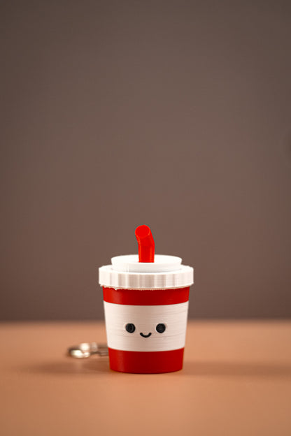 Cute Fast Food Clickers Keychain Set