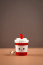 Cute Fast Food Clickers Keychain Set