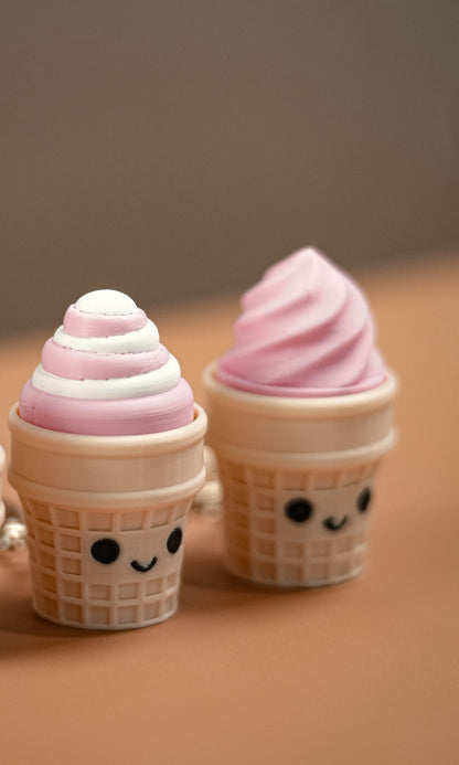 Cute Ice Cream Clickers Keychain