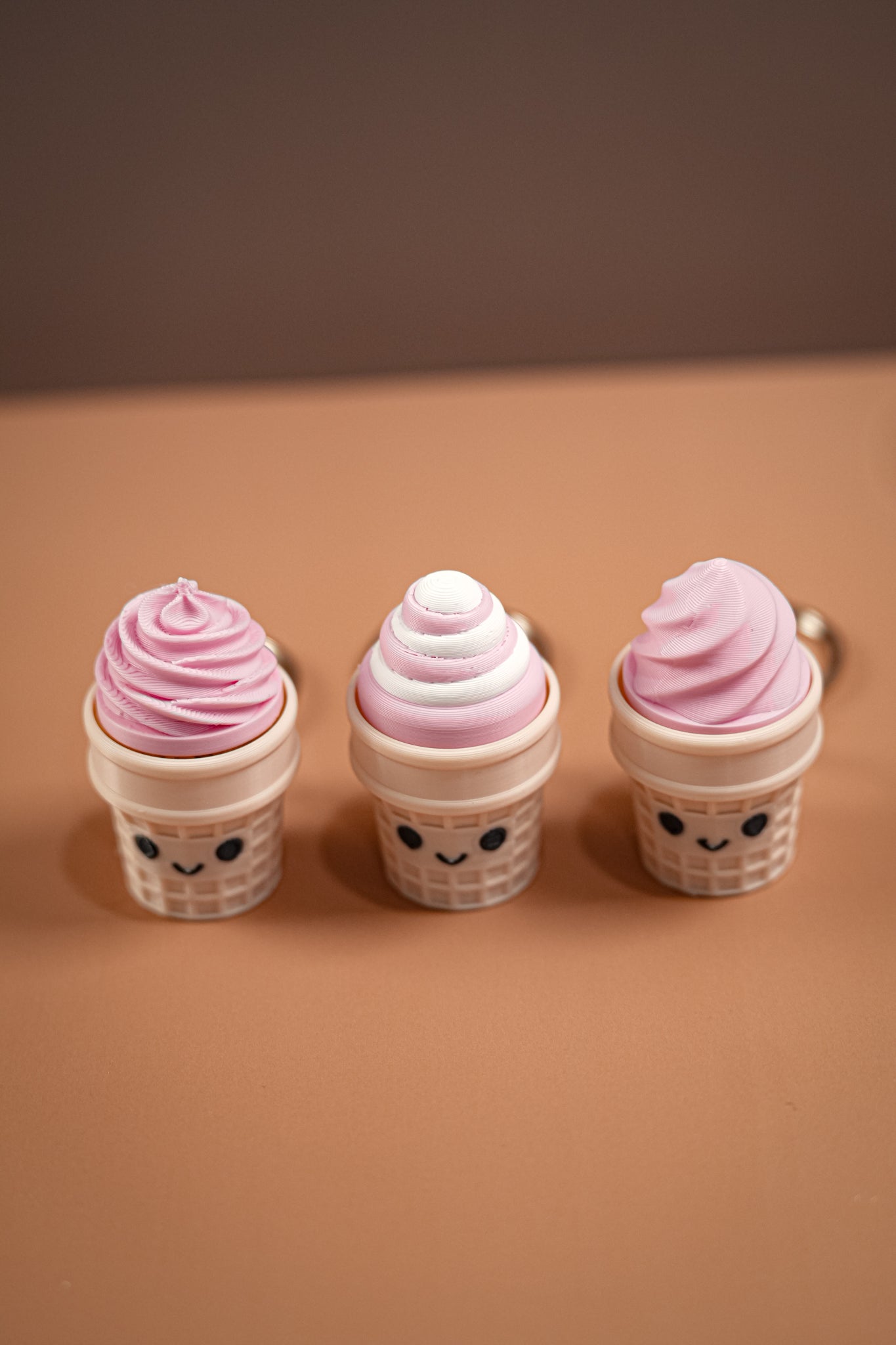 Cute Ice Cream Clickers Keychain