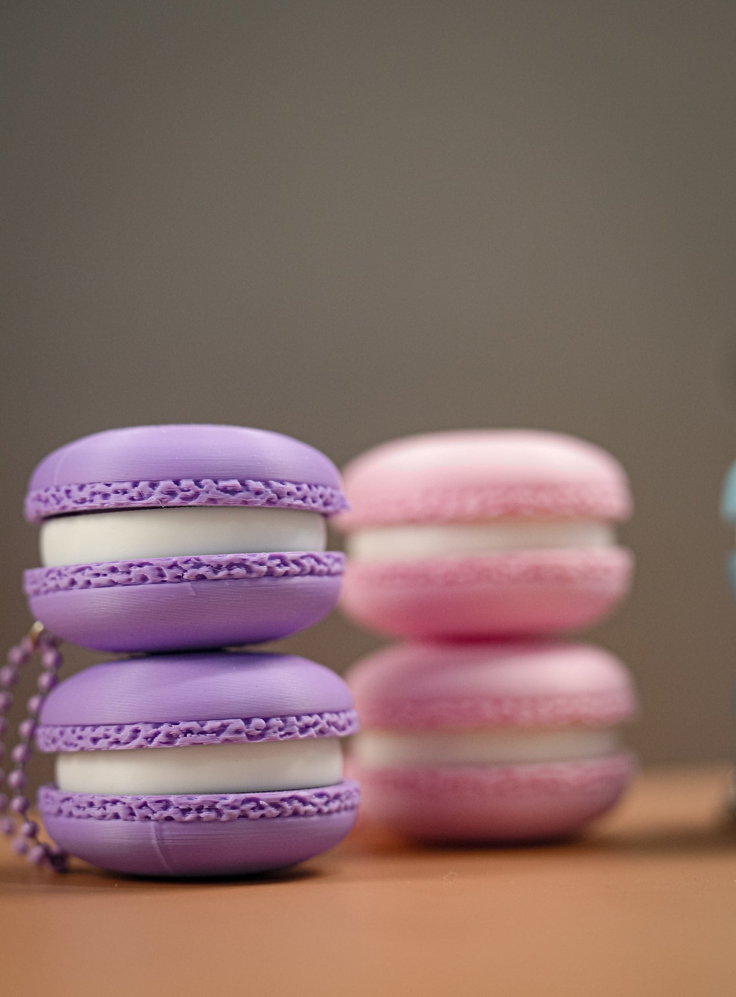Cute Macaron Clickers Keychain