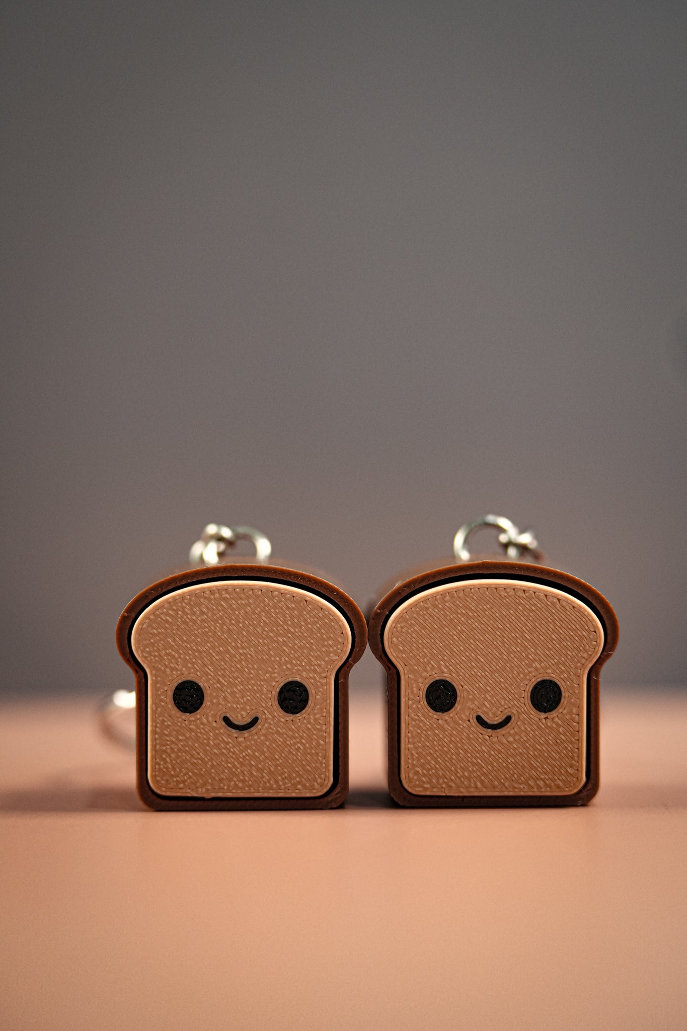 Cute Toast Clicker Keychain