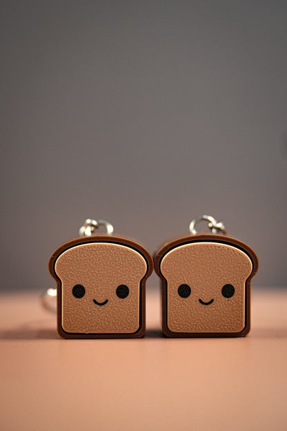Cute Toast Clicker Keychain