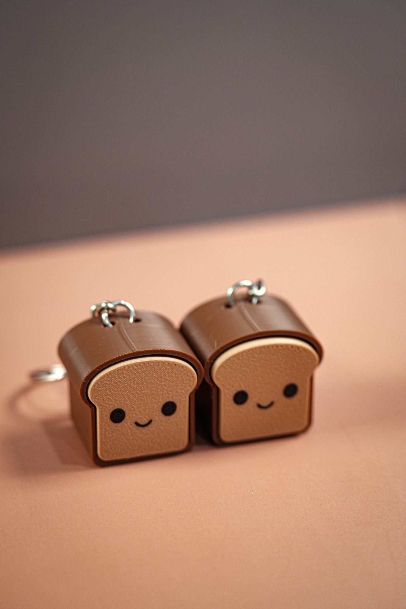 Cute Toast Clicker Keychain