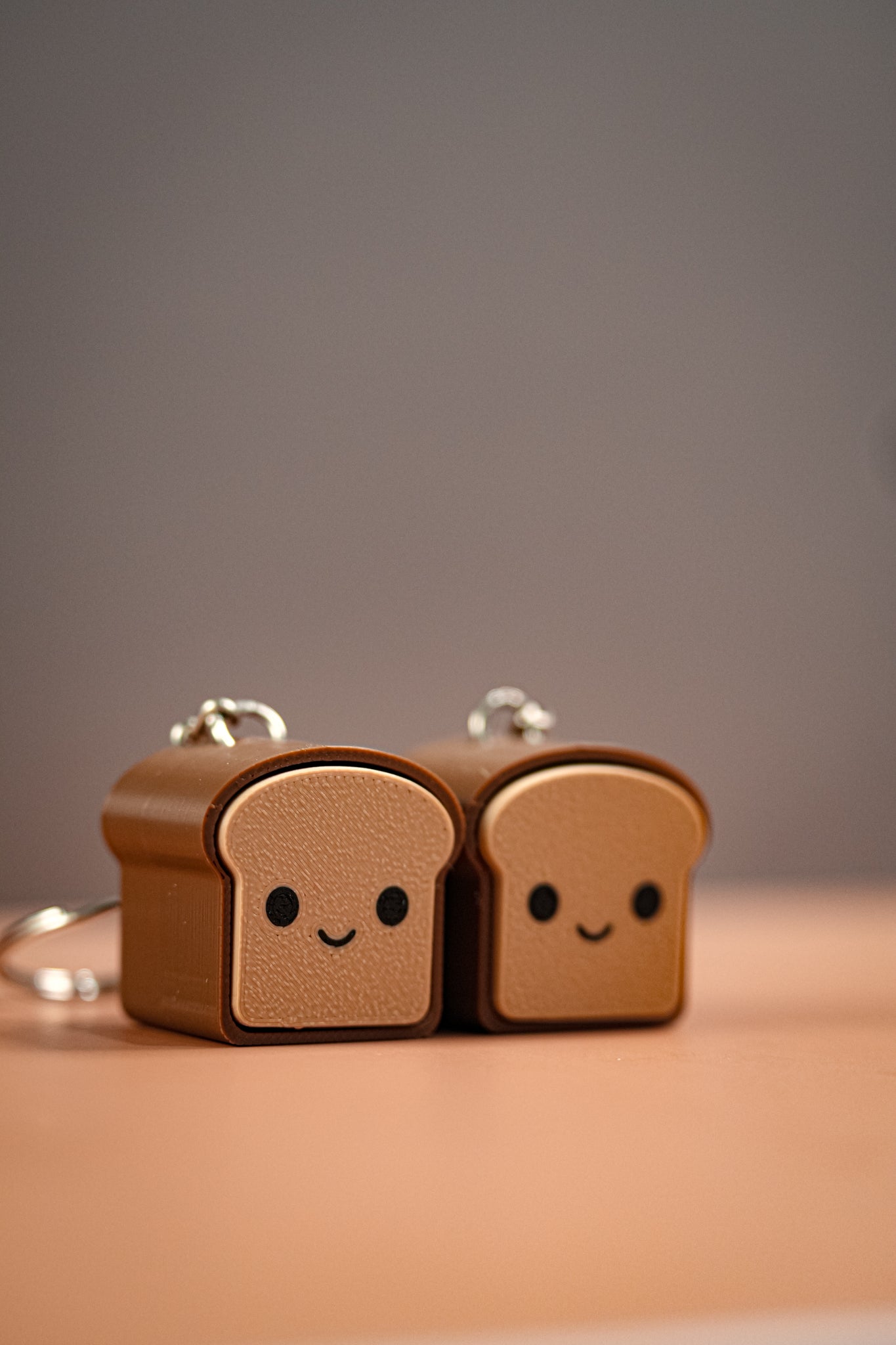 Cute Toast Clicker Keychain