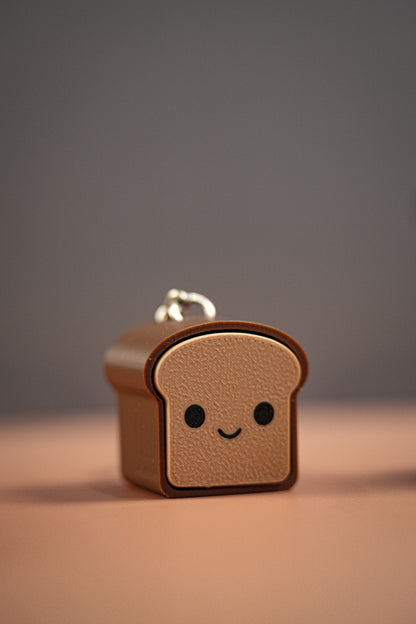 Cute Toast Clicker Keychain