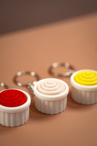 Sauce Clickers Keychain | Ketchup, Mayonnaise & Mustard