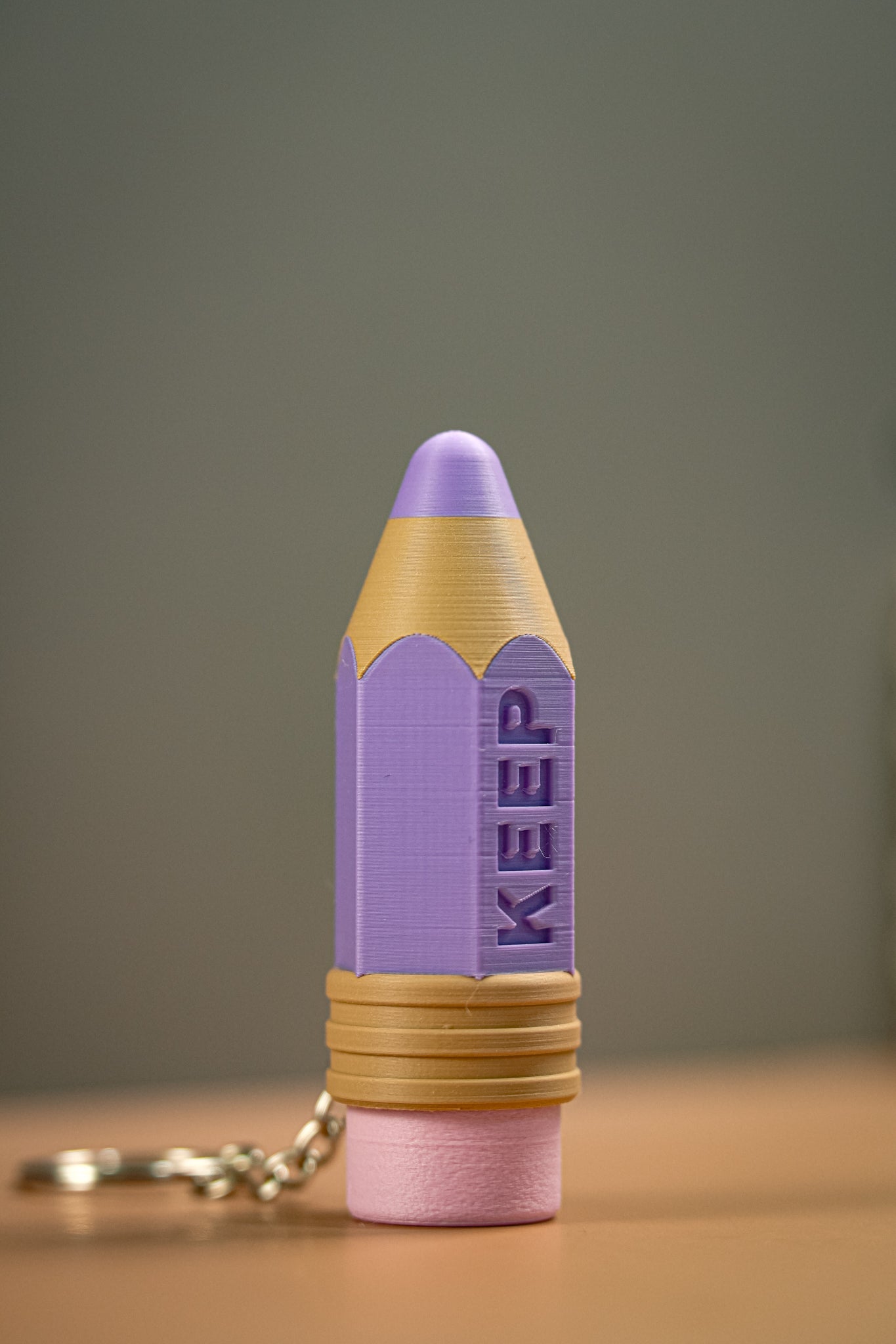 Keep Calm cute Pencil Clickers Keychain