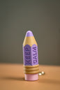 Keep Calm cute Pencil Clickers Keychain