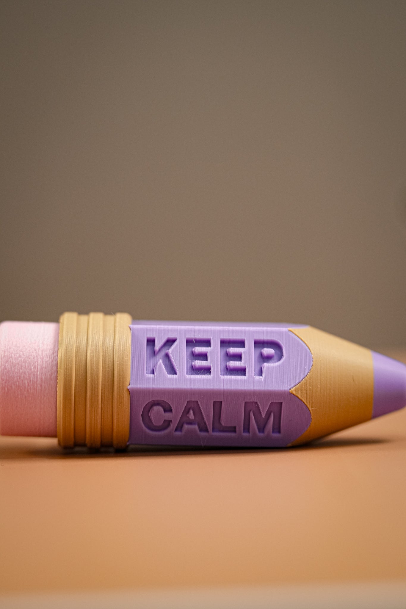 Keep Calm cute Pencil Clickers Keychain