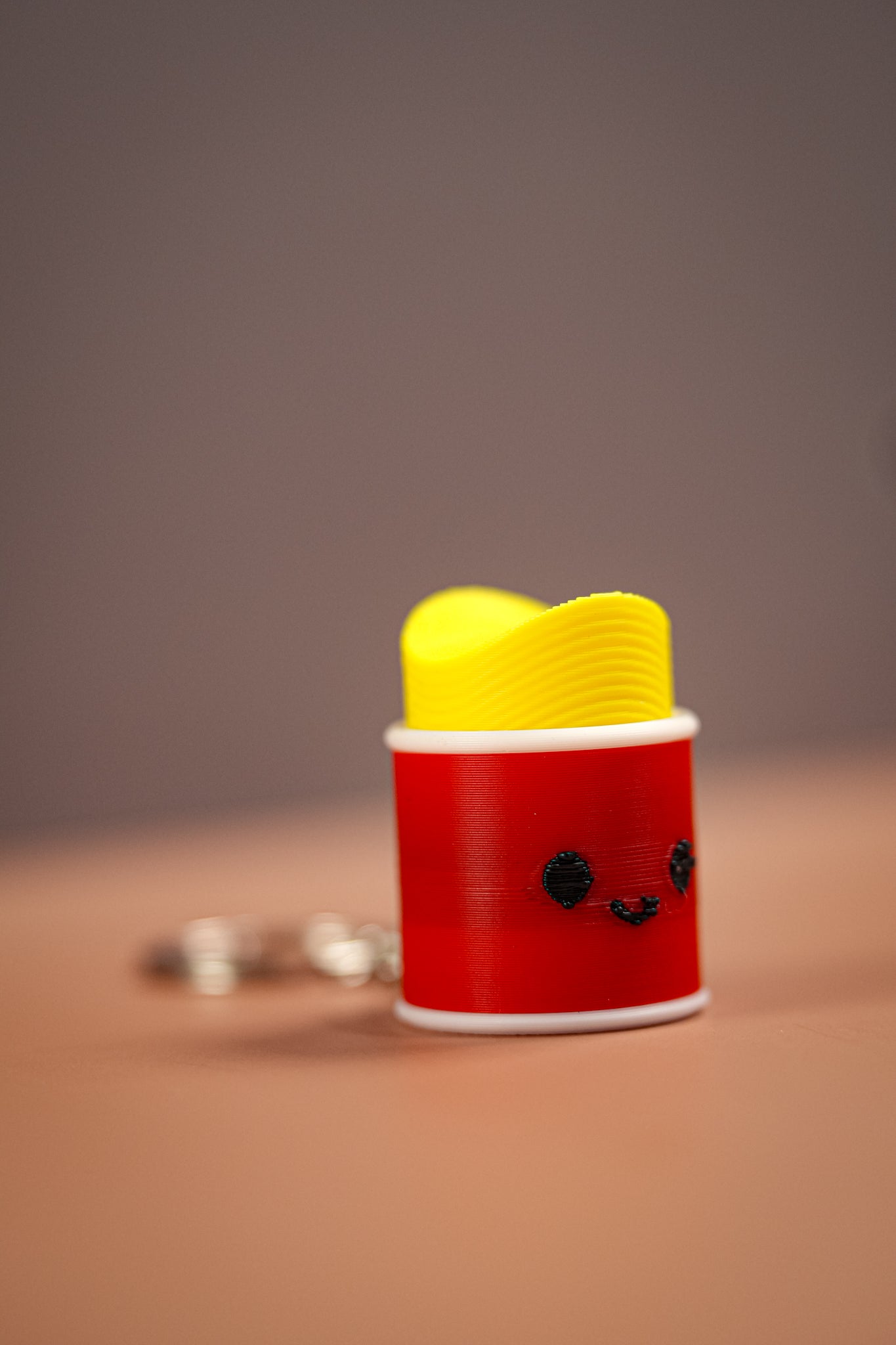Cute Chips Can Clickers Keychain