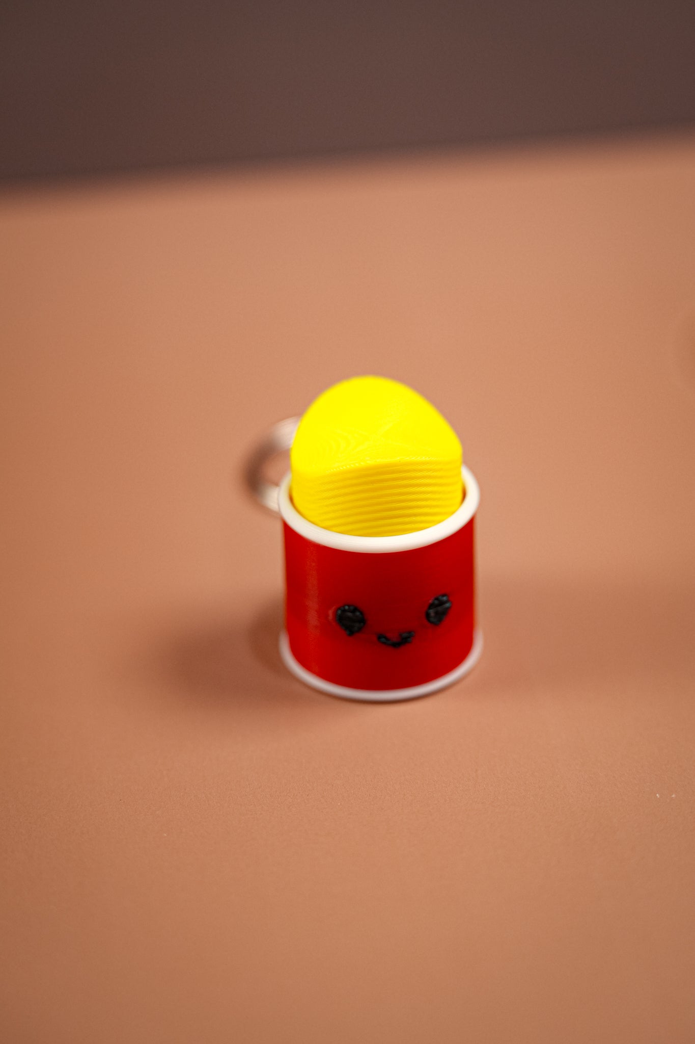 Cute Chips Can Clickers Keychain