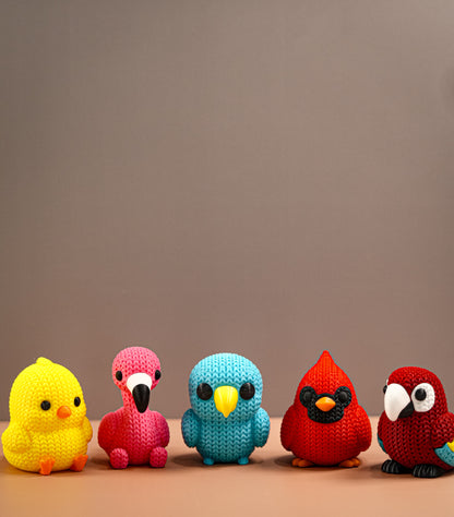Cute Knitted Birds