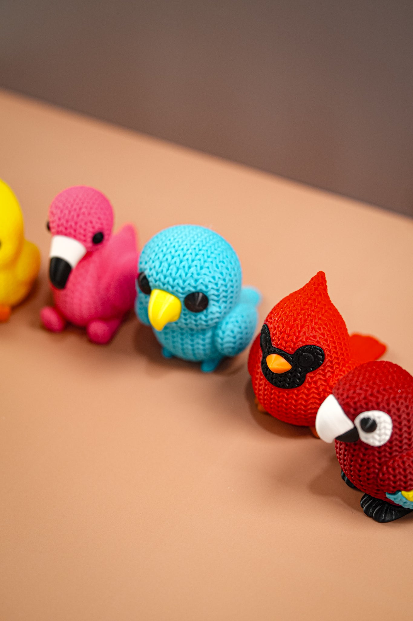 Cute Knitted Birds