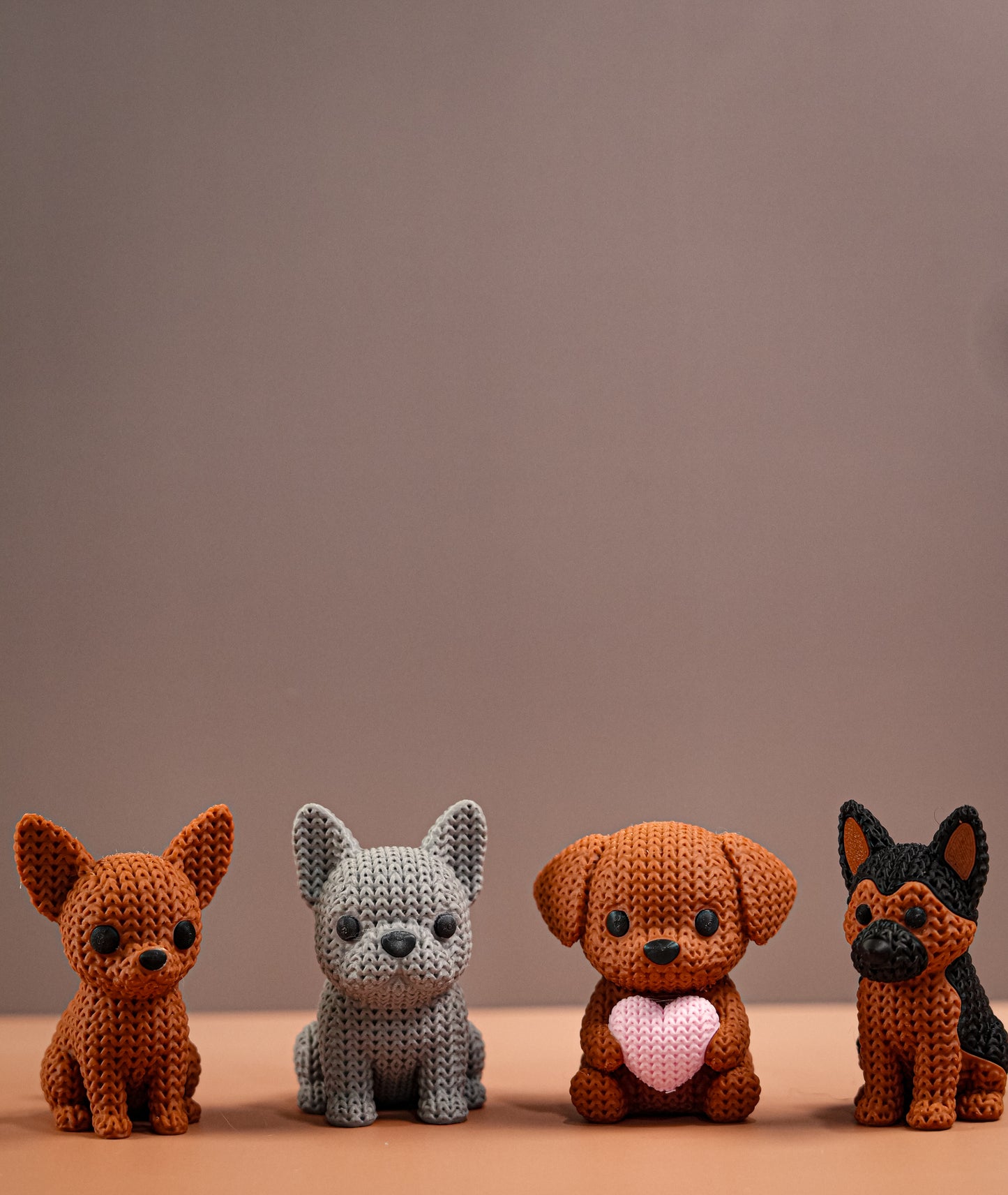 Cute Knitted Puppies