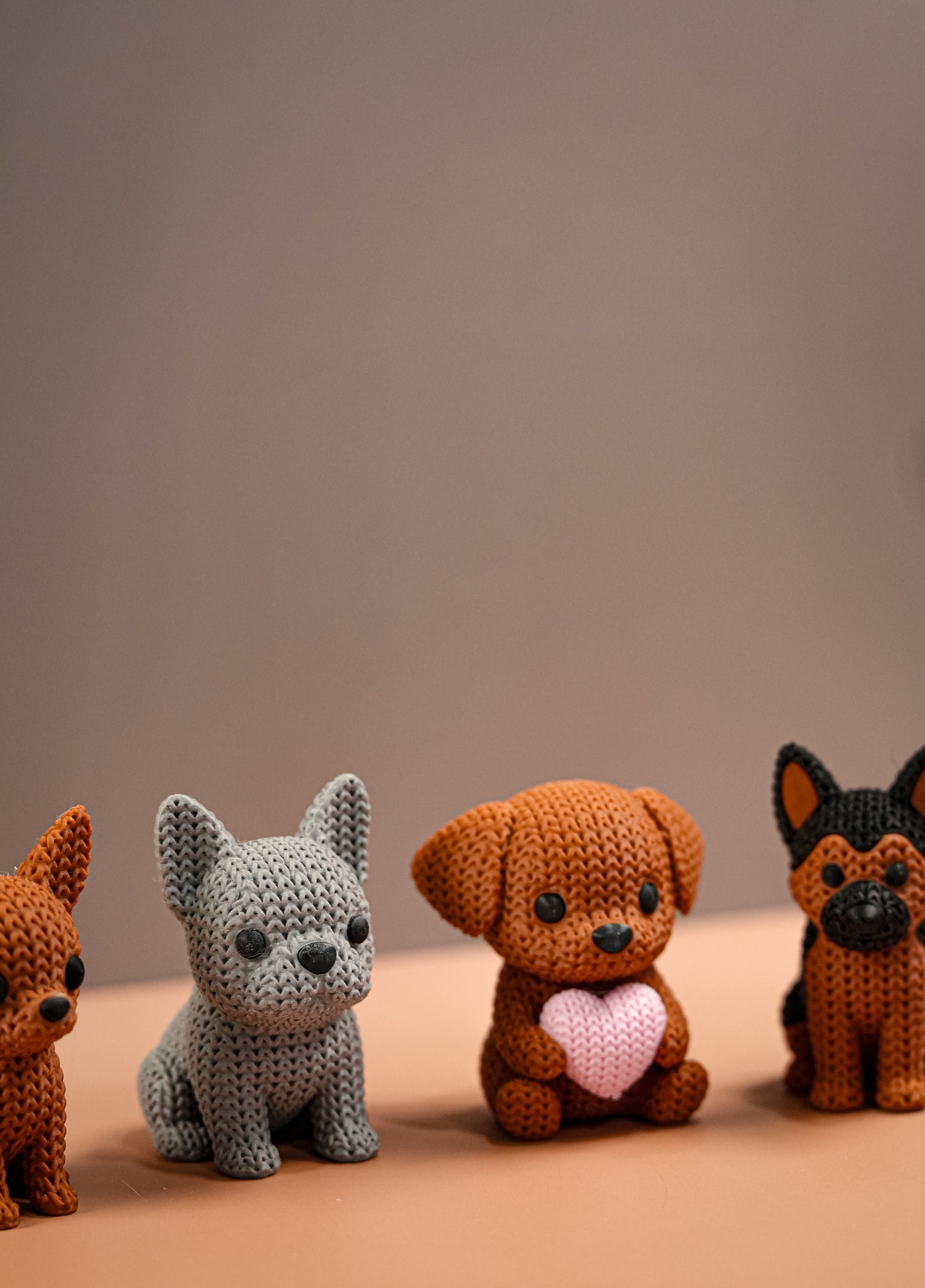Cute Knitted Puppies