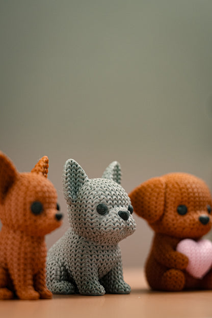 Cute Knitted Puppies