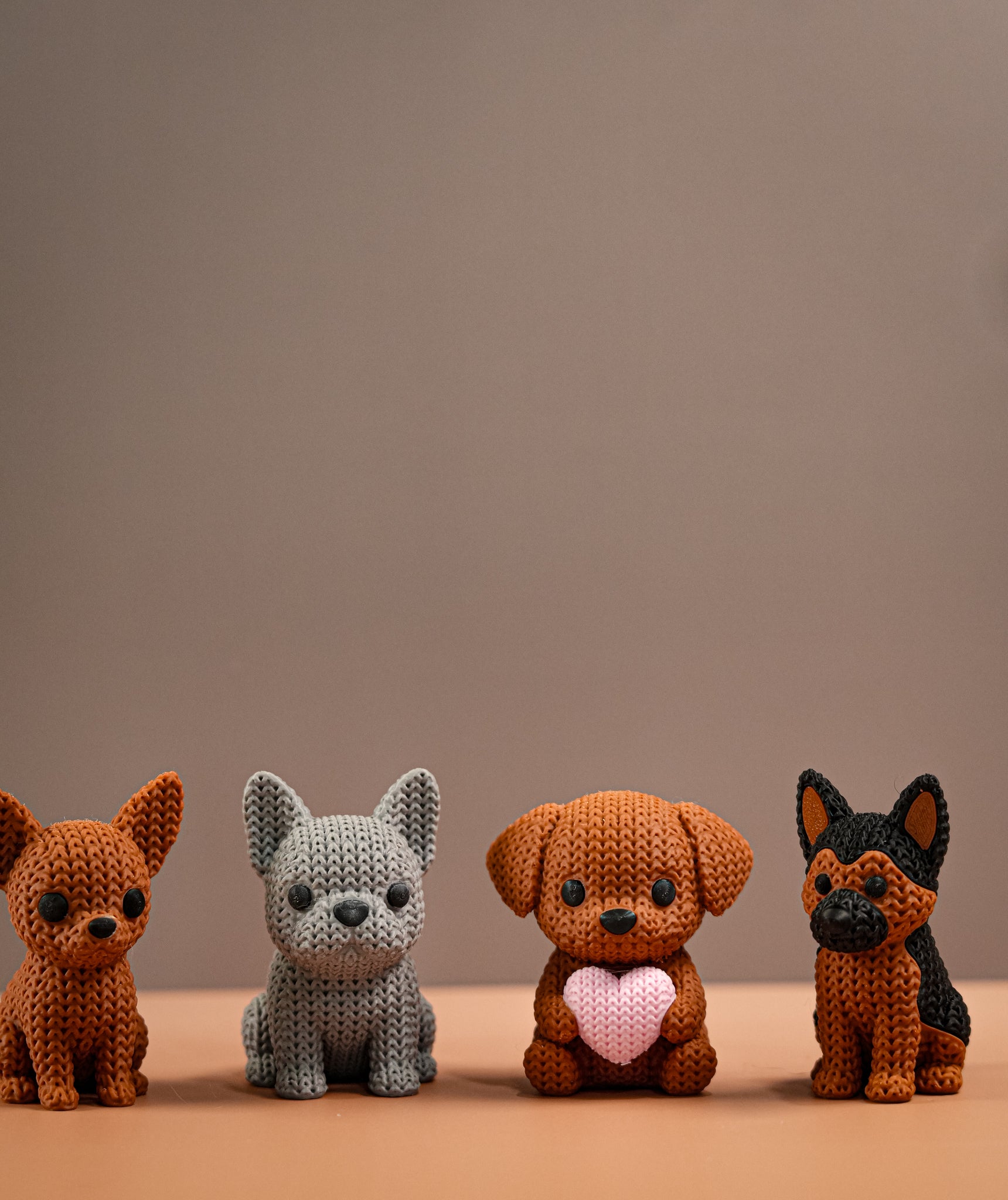Cute Knitted Puppies