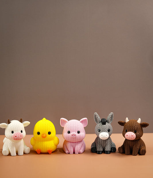 Cute Knitted Farm Animals