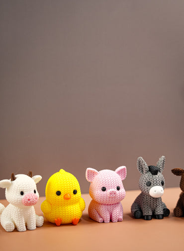 Cute Knitted Farm Animals