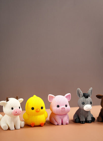 Cute Knitted Farm Animals
