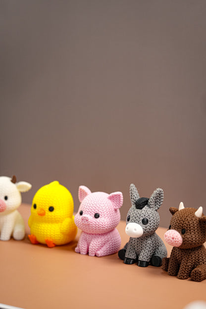 Cute Knitted Farm Animals