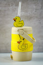 Duck 12oz Soda Can Holder Set | 3D Printed Can Sleeve with Duck Straw Topper & Matching Can Opener