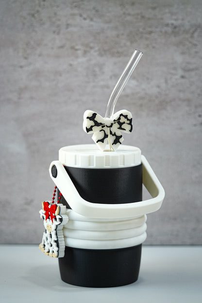 Black & White Cow Soda Can Holder | 3D Printed 12oz Can Sleeve