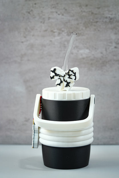 Black & White Cow Soda Can Holder | 3D Printed 12oz Can Sleeve