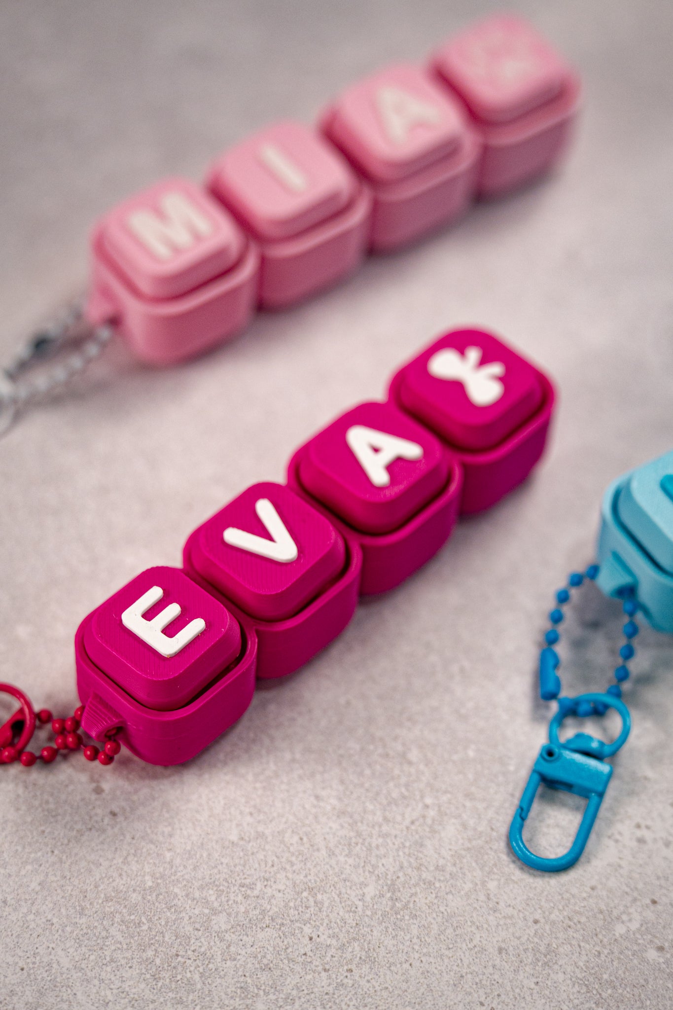 Personalized Name Clicker Keychain
