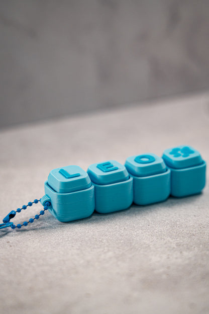 Personalized Name Clicker Keychain