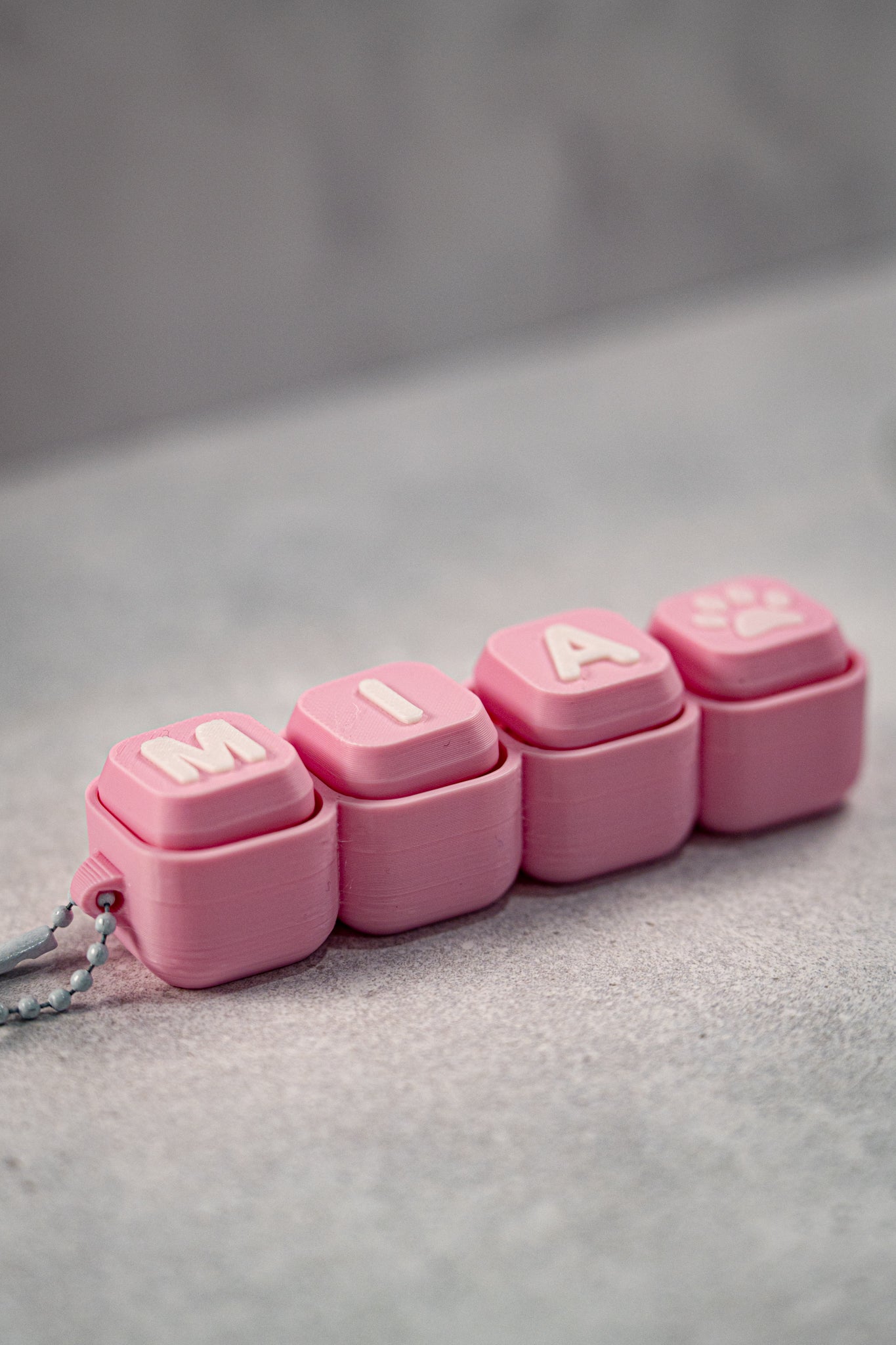 Personalized Name Clicker Keychain