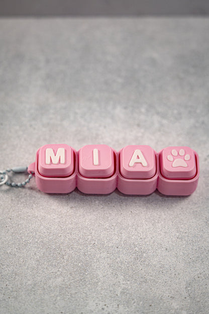 Personalized Name Clicker Keychain
