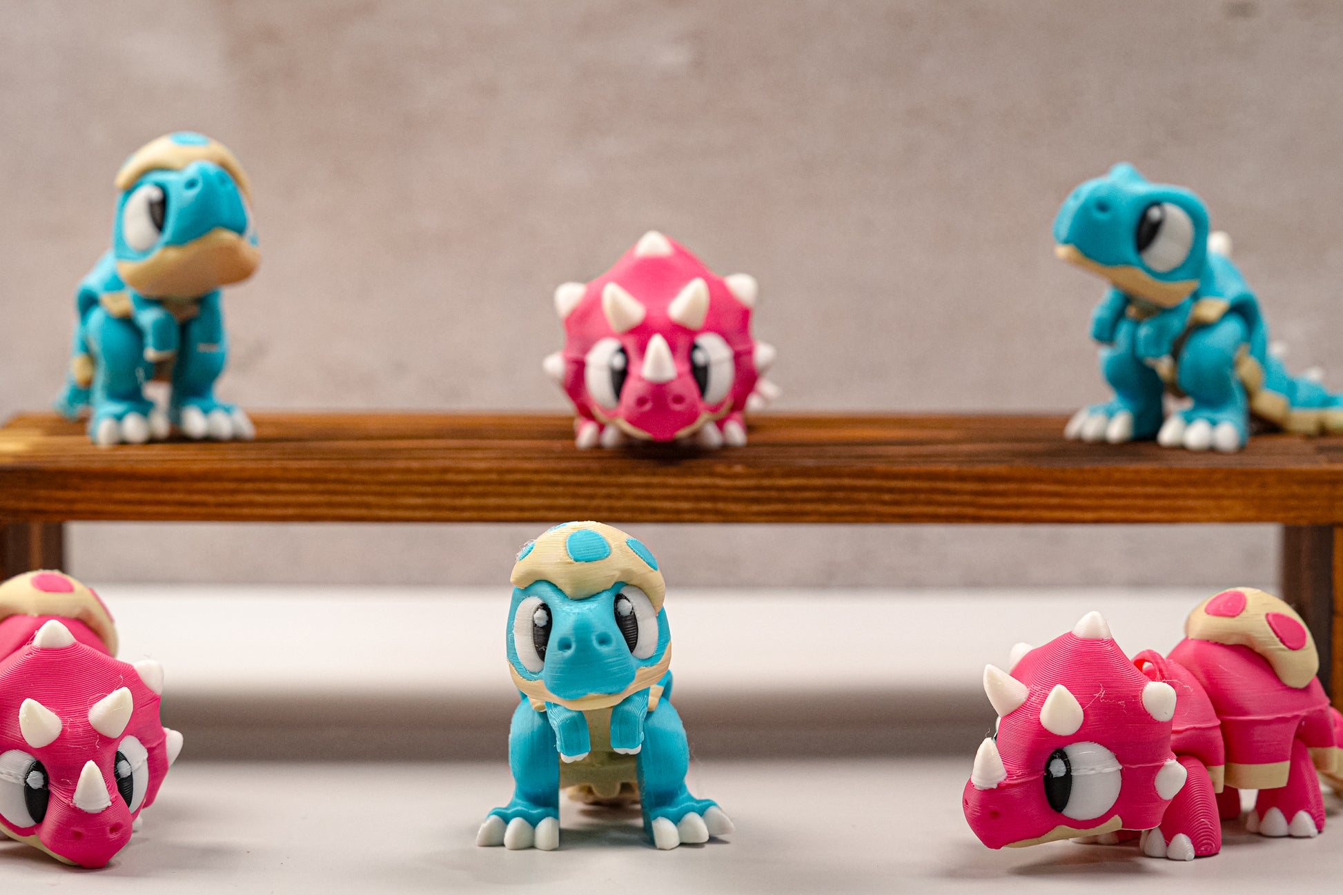 Mini Articulated Baby Dinosaurs – 3D Printed Flexi Fidget Toys