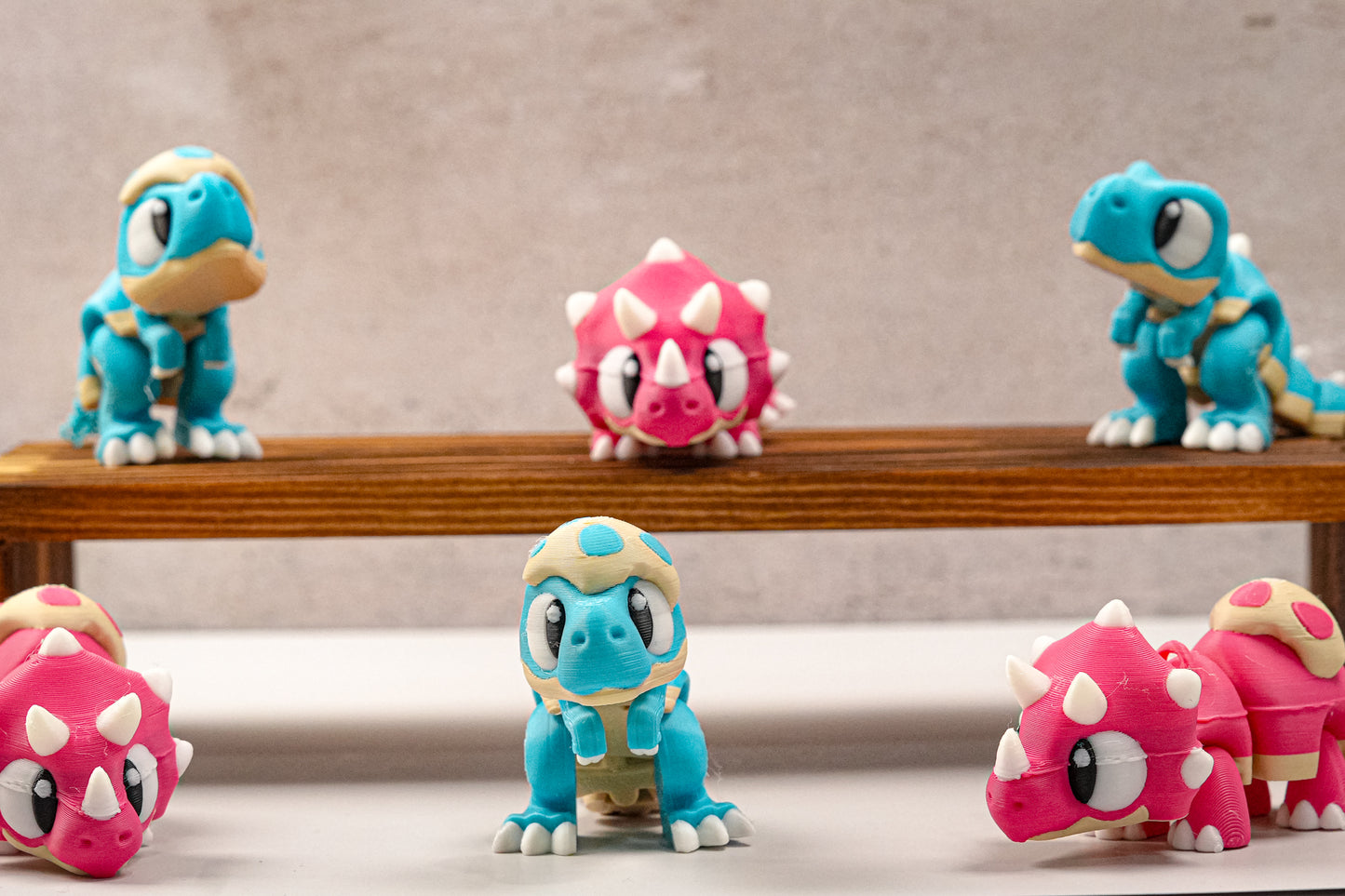 Mini Articulated Baby Dinosaurs – 3D Printed Flexi Fidget Toys