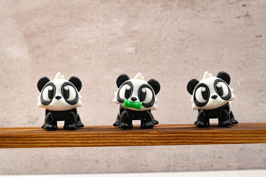 Articulated Baby Panda Flexi Toy | 3D Printed Fidget Animal