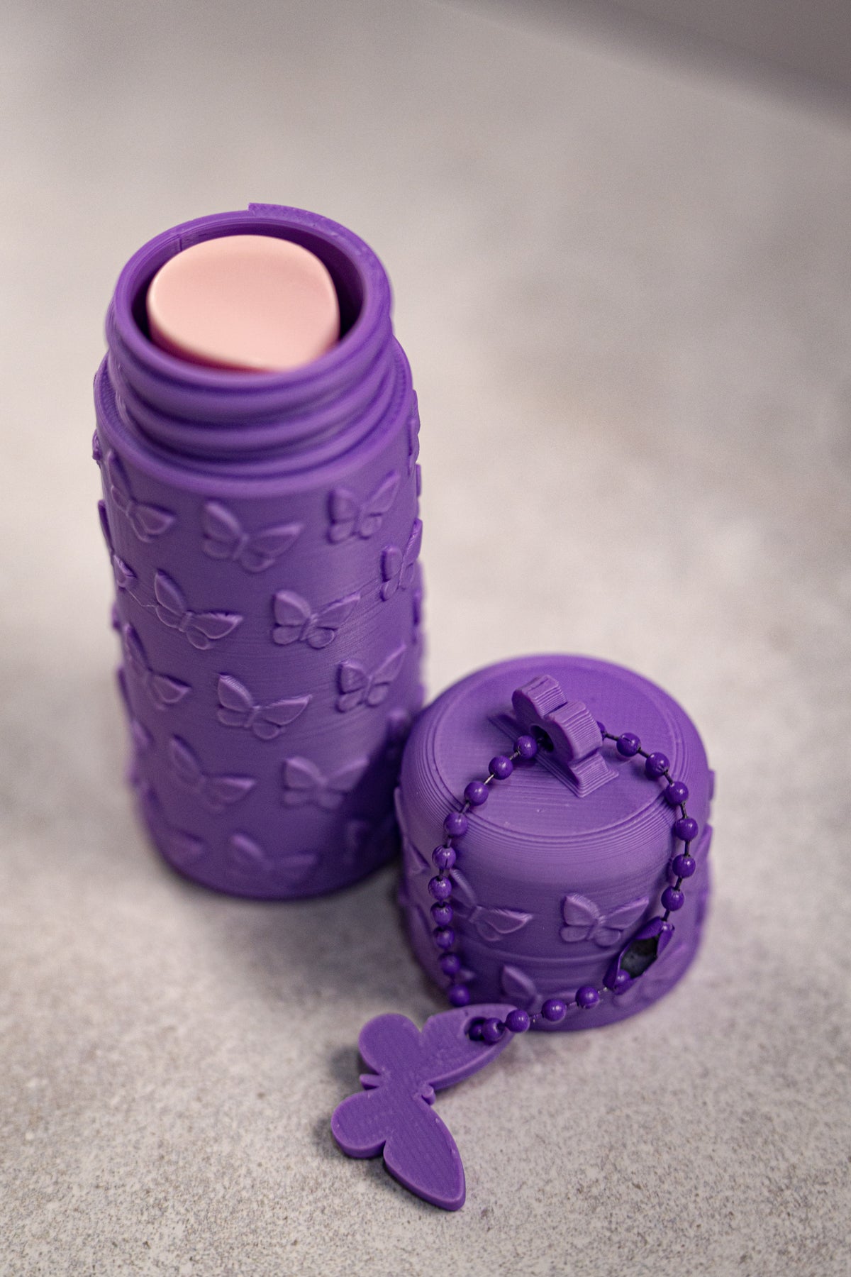Lip Balm Holder Keychain
