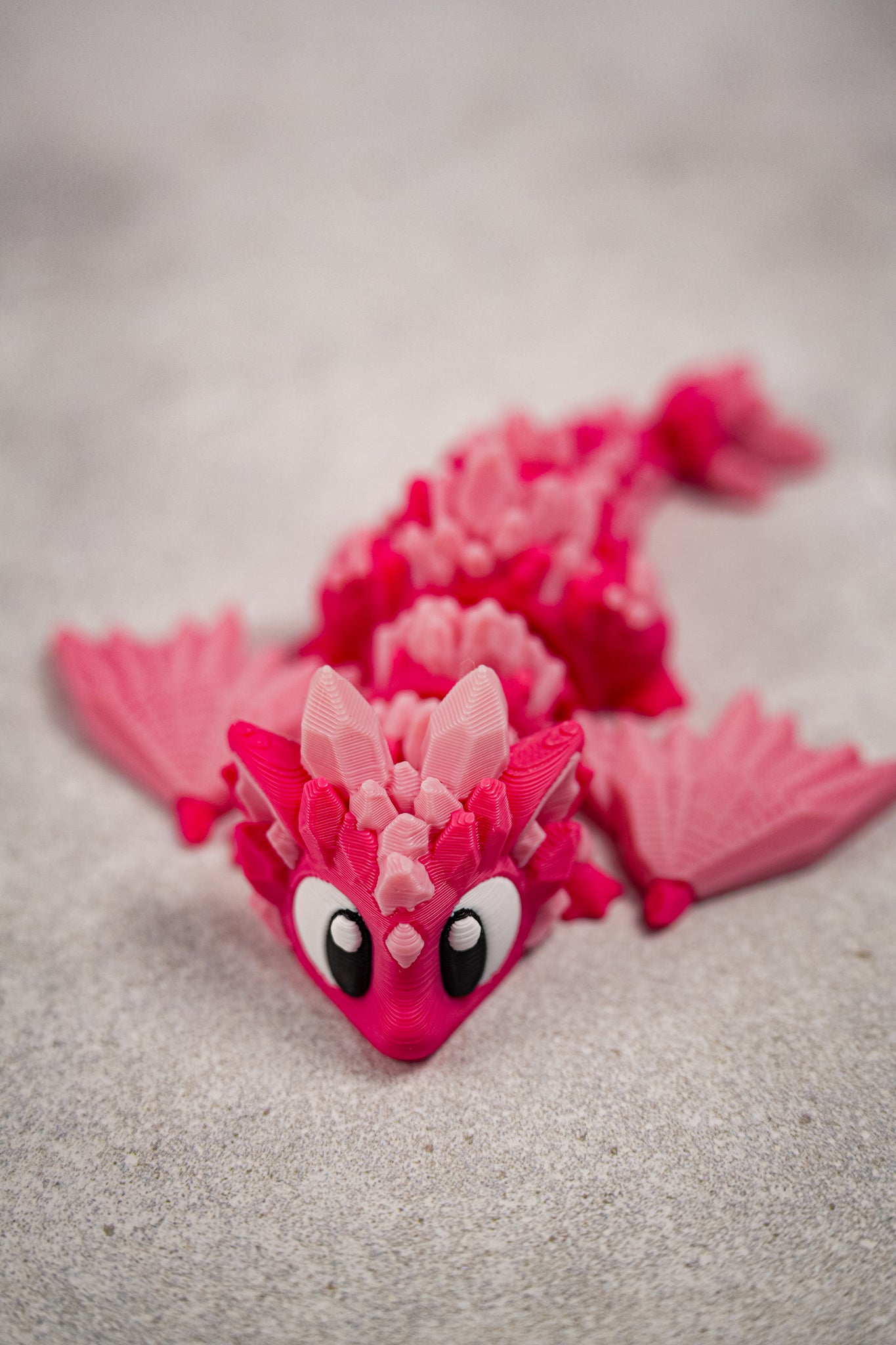 Flexi Crystal Dragon & Egg Pink