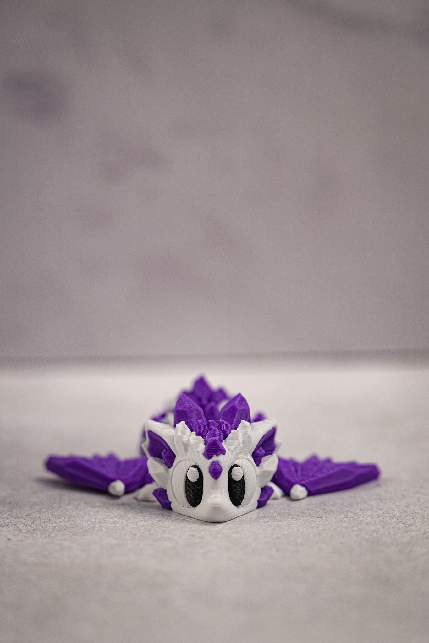 Royal Amethyst Crystal Dragon & Egg