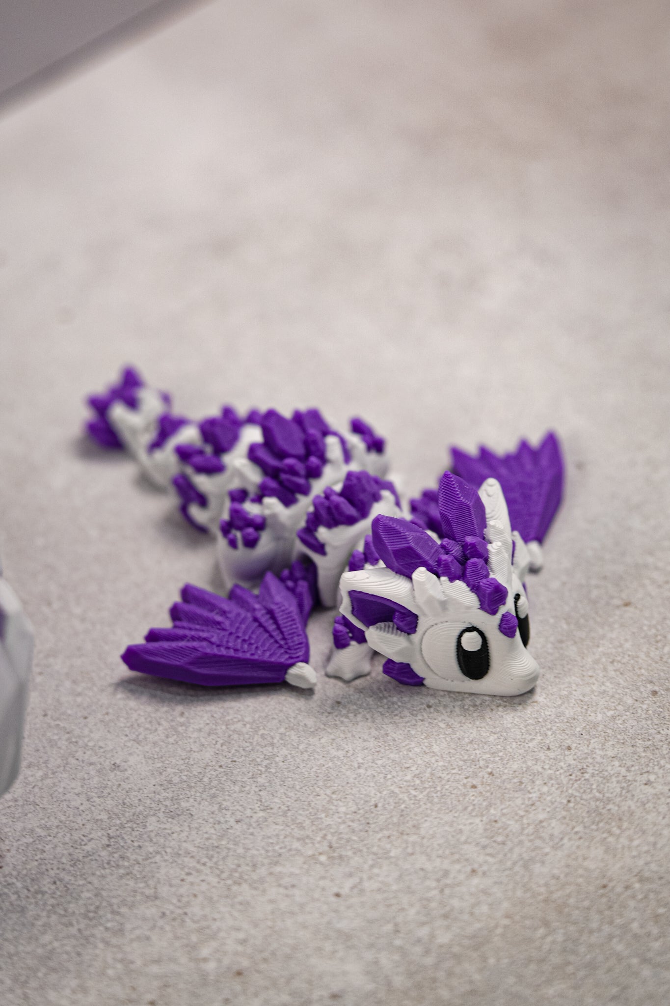 Royal Amethyst Crystal Dragon & Egg