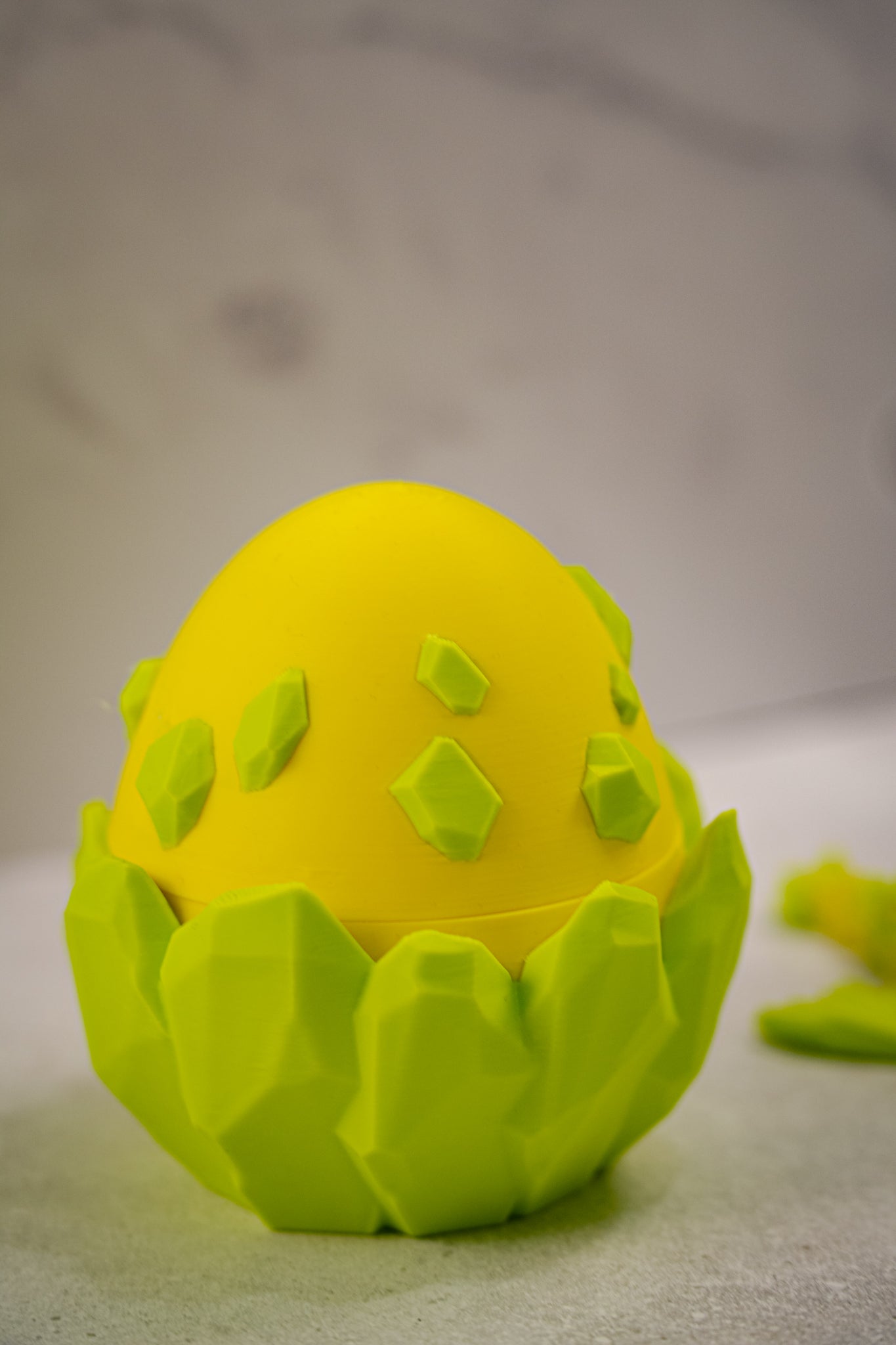 Crystal Baby Dragon & Egg – Articulated 3D Printed Fantasy Hatchling