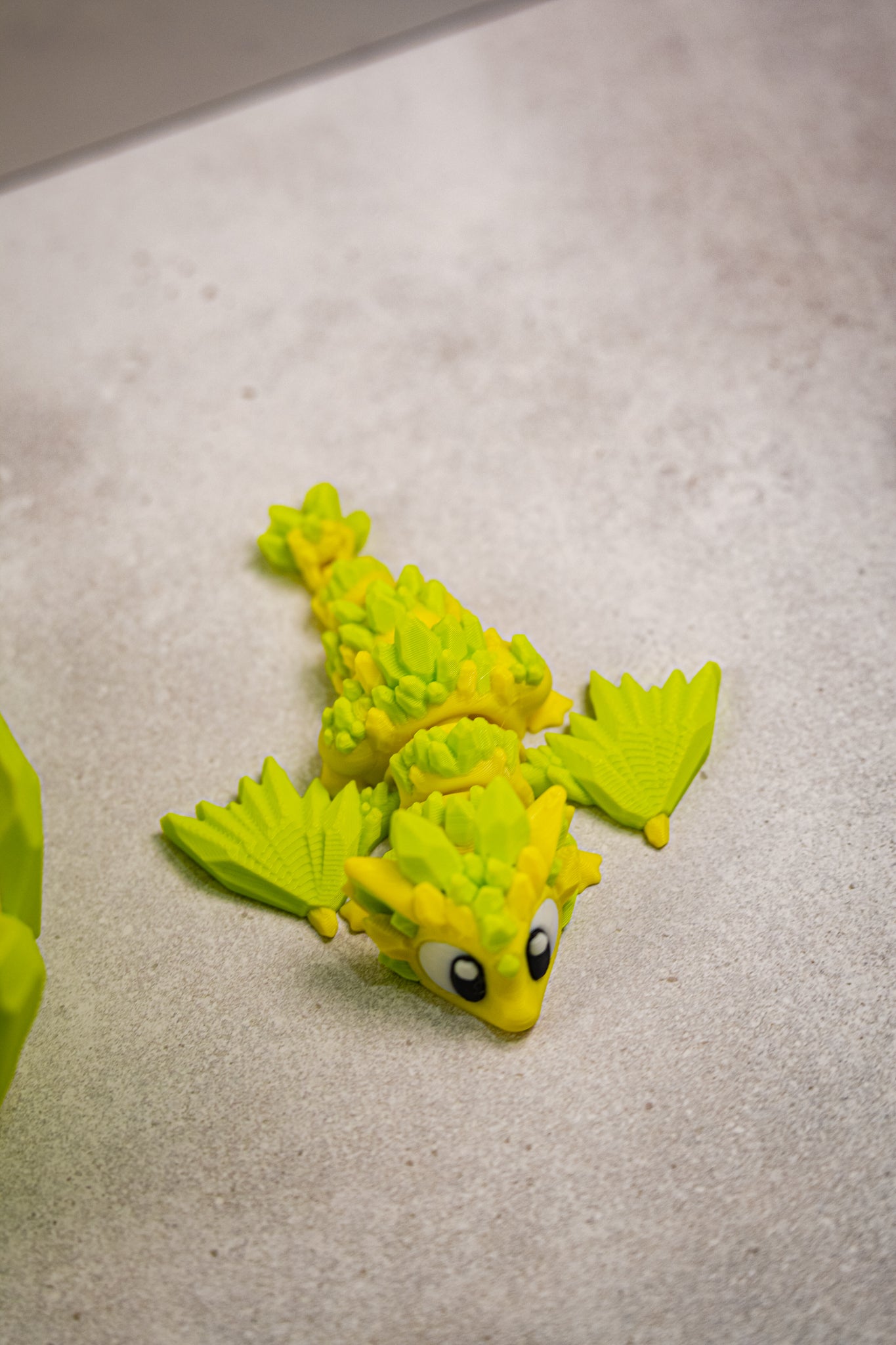 Crystal Baby Dragon & Egg – Articulated 3D Printed Fantasy Hatchling