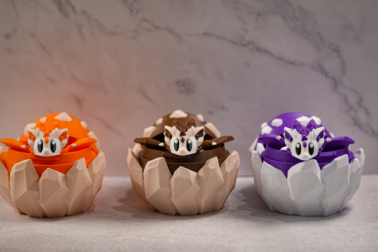 Royal Amethyst Crystal Dragon & Egg